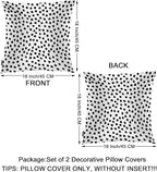 Swono Polka Dots Decorative Throw Pillow Covers Pack of 2, Abstract Messy Black - Image 6