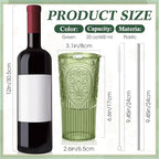 8 Set 20oz Vintage Plastic Tumbler - Image 2