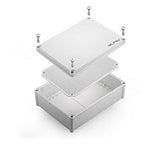 QILIPSU Junction Box with Mounting Plate 380x280x130mm, ABS Plastic DIY by QILIPSU