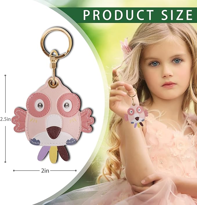 Leather Keychain Case Holder Compatible - Image 2