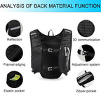 INOXTO Running Hydration Vest Backpack, Lightweight Insulated Pack - Image 3