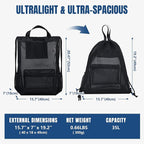 Moyad Backpack for Women Men, Semi-transparent Travel Casual Daypack Backpacks - Image 4