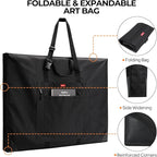 Nicpro Large Size Art Portfolio Case, Artist Portfolio Tote Bag - Image 4