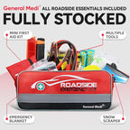General Medi 127-Pieces Roadside Car Emergency Kit Include Mini First Aid Kit - Image 5