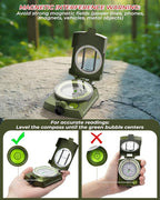 Sportneer Compass: Accurate Durable Lightweight Orienteering Compass - Image 3