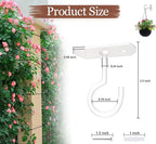 30Pack Ceiling Hooks Bulk for Hanging Plants 2.5in White - Image 2