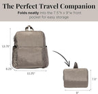 Baggallini Women's Carryall Packable Backpack, Sterling Shimmer - Image 3