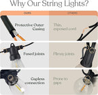 Brightech 104 FT Ambience Pro Solar Powered Outdoor LED String Lights - Image 5