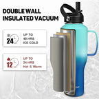 ABOTOCUP Water Bottle 40oz, Insulated Water Bottle - Image 2
