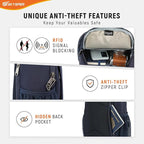 SKYSPER Sling Bag RFID Cross Body Bag Recycled Crossbody Backpack Travel Daypack - Image 3