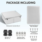 TICONN Outdoor Electrical Box Waterproof, Junction Box IP67 ABS Plastic - Image 6