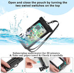 Up to 8.7" 6 Pack Multicolor Waterproof Phone Pouch, Large Phone Waterproof - Image 6