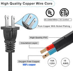 Short Extension Cord 1 FT, US Male/Female Power Cable - Image 2