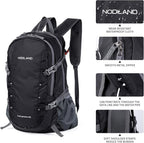 NODLAND Lightweight Backpack Travel 40L Foldable Water-Resistant Daypack - Image 4