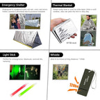 Survival Kit, First Aid Kit Survival Gear and Supplies Emergency Kit - Image 6