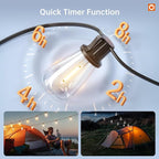 addlon 54FT Solar String Lights Outdoor Waterproof - Image 7