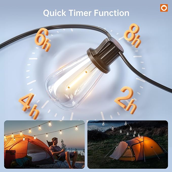 addlon 120FT Solar String Lights Outdoor, Waterproof Solar Powered Outside - Image 7