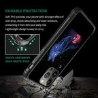 for iPhone 12 Pro Max Case, Galaxy Fox Wolf Pattern Graphic Design Girl Boy - Image 2