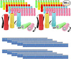 100 Pack Mini Flashlights Bulk, Small Multicolor Flashlights Bulk by Hilngav