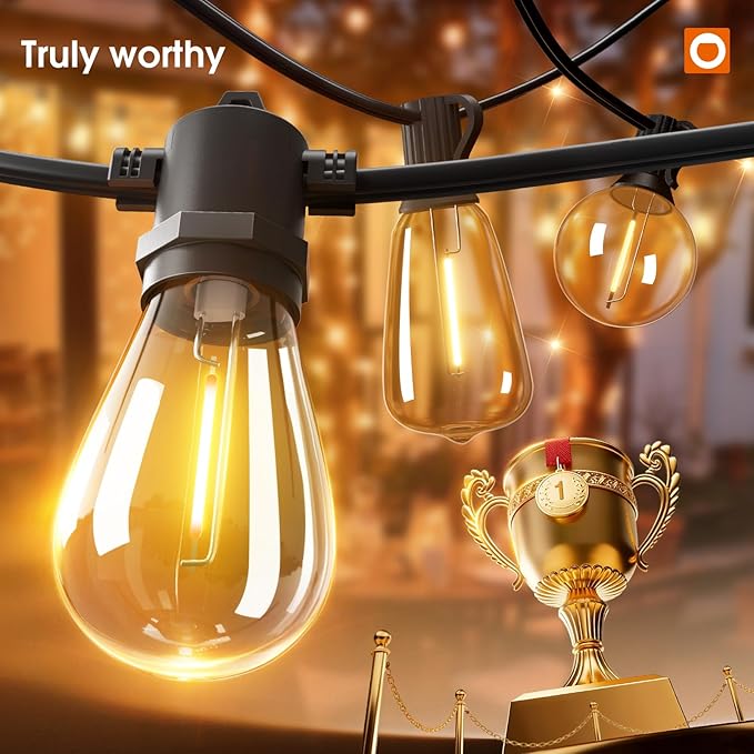 addlon 25FT LED Outdoor String Lights - Image 2
