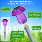 Solar Lights Outdoor, 8 Pack Mushroom Lights Outside Waterproof, Solar Powered - Image 2