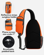 WATERFLY Crossbody Sling Backpack Sling Bag Travel Hiking Chest Bag Daypack - Image 6