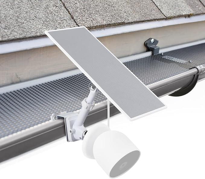 Wasserstein Gutter Mount for Google Nest Cam & Solar Panel by Wasserstein