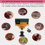 2Pack Solar Sensor Security Alarm Lights Outdoor, WONFAST 360° Motion Detector - Image 7