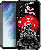 for Samsung Galaxy S22 Case, Sakura Japanese Samurai Pattern Graphic Design by FKBRCL4U