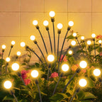 Slyuexu Solar Garden Lights Outdoor Waterproof, 2 Pack 16 LED Swaying Firefly by Slyuexu