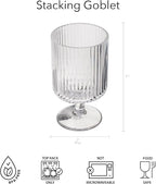 Mesa 10 oz Durable Acrylic Wine Glasses, Shatter-Resistant and Dishwasher-Safe - Image 5