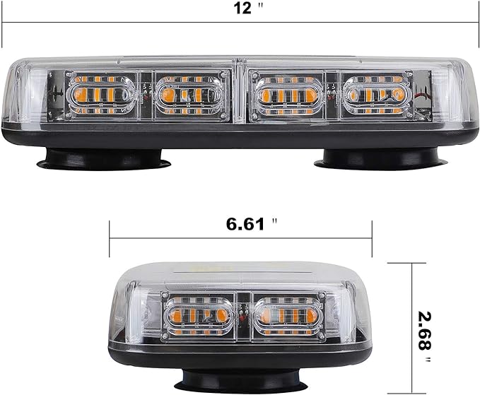 ASPL 48LED Roof Top Strobe Lights, High Visibility Emergency Safety Warning LED - Image 3