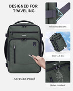 ECOHUB 17" Small Travel Backpack, United Airlines Personal Item Bag 17x10x9 - Image 6