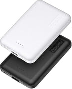 Miady 2-Pack 5000mAh Mini Portable Charger, 5V 2.4A USB-C Output Fast Charging by Miady
