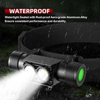 Headlamp Rechargeable, High Lumen Super Bright 180°Beam LED Head Lamp, Head - Image 3
