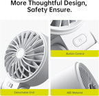 JISULIFE Handheld Fan Life7 – Ultimate Flexibility: Wide & Strong Airflow - Image 9