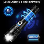 3 Pack Rechargeable Flashlights High Lumens, 990000LM Super Bright LED - Image 4