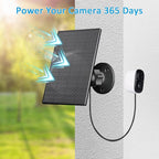 2W Solar Panel for Security Camera Outdoor, USB/USB-C Charger - Image 3