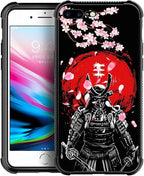 for iPhone 7 Plus/8 Plus Case, Sakura Japanese Samurai Pattern Graphic Design by FKBRCL4U