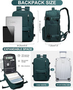 WONHOX Large Travel Backpack Carry on Flight Approved Laptop Work Business - Image 3