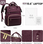 LOVEVOOK Leather Laptop Backpack - Image 4