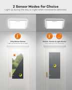 Annaror 12in Motion Sensor Ceiling Light Wired, 3000K 4000K 5000K Selectable - Image 8
