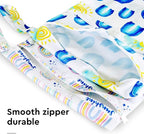 2pcs Waterproof Wet Bags with Two Zippered Pockets, Reusable - Image 3