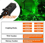 75.8 FT 200 LED Green Christmas String Lights Outdoor & Indoor, Memory Function - Image 7