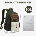 G4Free 10L Small Backpack for Women Men Lightweight Mini Travel Backpacks - Image 2