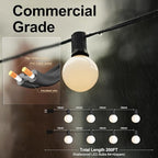 Lightdot 200FT Outdoor String Lights, LED Bistro String Lights - Image 8