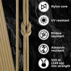 TECEUM 5/32" Paracord Rope 1000 – 1000ft / 200ft / 100ft / 50ft – Tactical - Image 3