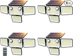 4500LM Solar Lights Outdoor Waterproof, 254 LED Solar Flood Lights Outdoor by SZPOWER