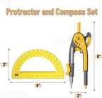 Mr. Pen- Geometry Compass and Protractor Set, 6 Inch Compass, 6 Inch Protractor - Image 2