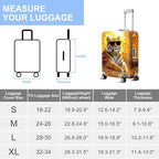 ANNA QUEEN Funny Cool Tiger Travel Luggage Cover -Stretchable Airplane Suitcase - Image 7